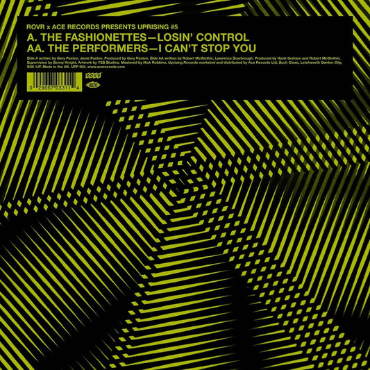 the album cover for Fashionettes / Performers - Losin Control / I Can't Stop You (Uk)
