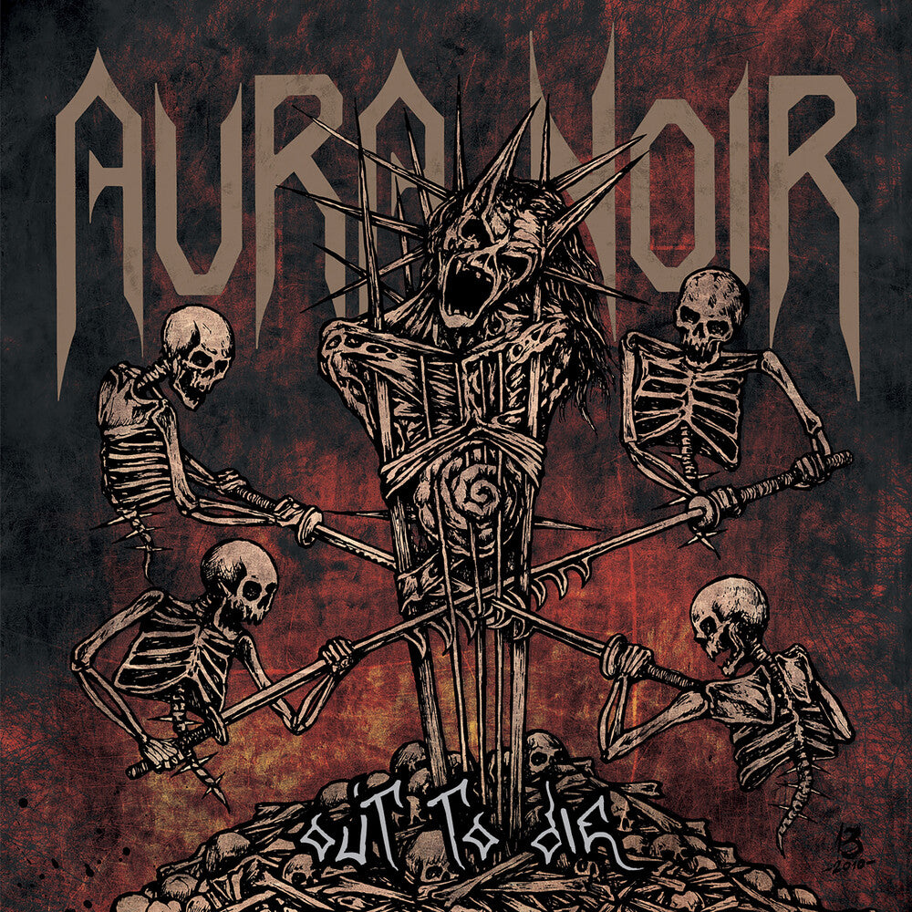 the album cover for Aura Noir - Out To Die