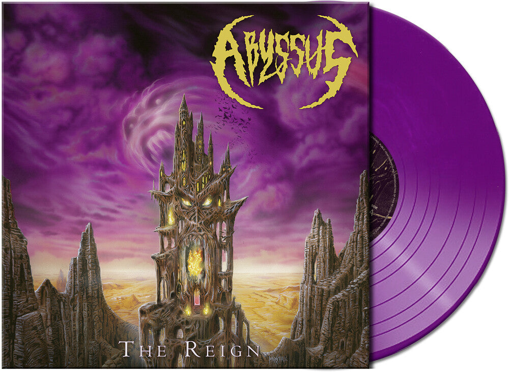 the album cover for Abyssus - Reign - Purple/Black/Clear (Blk) [Clear Vinyl] (Purp)