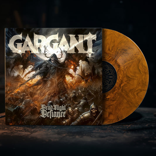 the album cover for Gargant - Dead Night Defiance - Orange Marbled [Colored Vinyl] (Org)