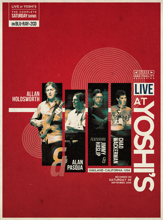 the album cover for Allan Holdsworth  / Pasqua / Haslip / Wackerman - Live At Yoshi's (Saturday 30-09-2006) - 2cd+Br