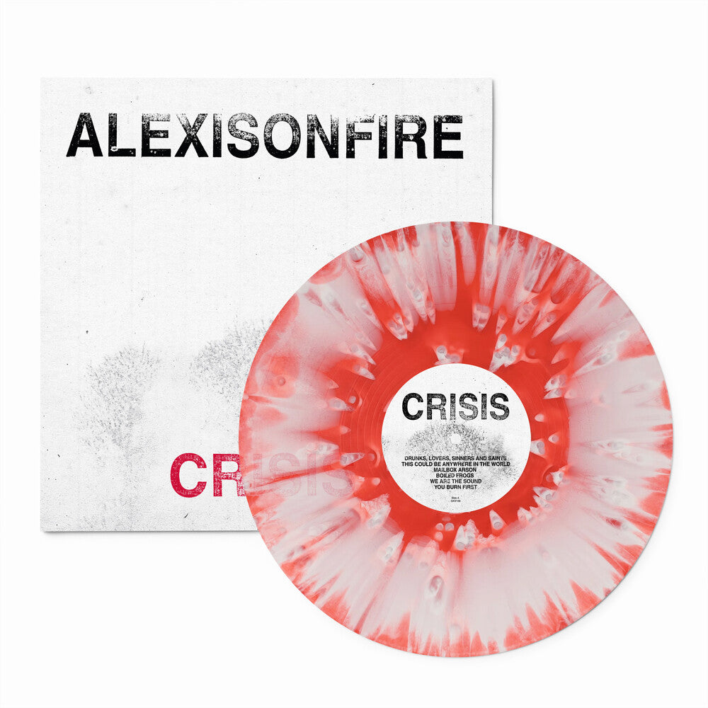 the album cover for Alexisonfire - Crisis - 20th Anniversary [Red / White Splatter]