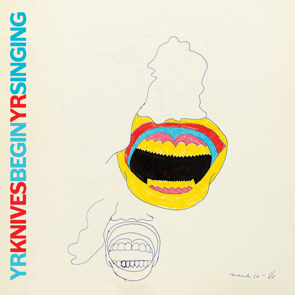 the album cover for Yr Knives - Begin Yr Singing