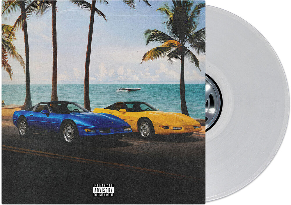 the album cover for Currensy / Wiz Khalifa / Harry Fraud - Roofless Records For Drop Tops [Clear Vinyl] (Slv)