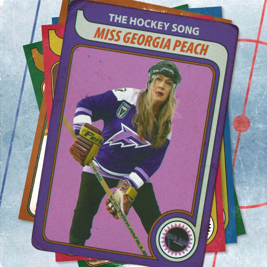 the album cover for Miss Georgia Peach - Hockey Song [Colored Vinyl]
