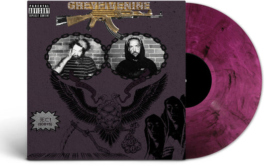 the album cover for $uicideBoy$ - Stop Staring at the Shadows [Purple Smoke]
