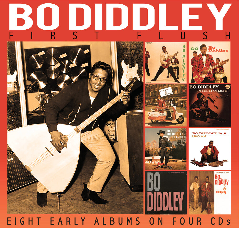 the album cover for Bo Diddley - First Flush