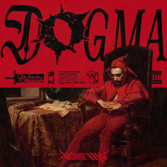 the album cover for Half Me - Dogma (Blk) [Colored Vinyl] [Limited Edition] (Red) (Spla)