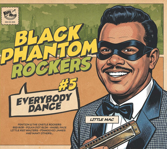 the album cover for Black Phantom Rockers 5 / Various - Black Phantom Rockers 5 / Various