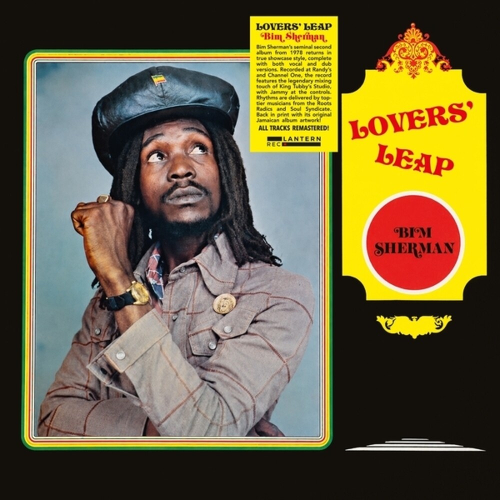 the album cover for Bim Sherman - Lovers Leap Showcase