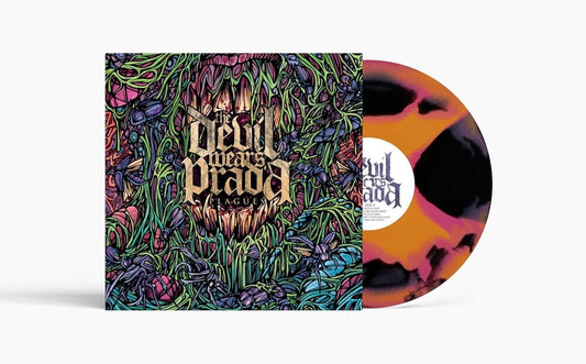 the album cover for Devil Wears Prada - Plagues (Blk) [Colored Vinyl] [Limited Edition] (Org) (Pnk)