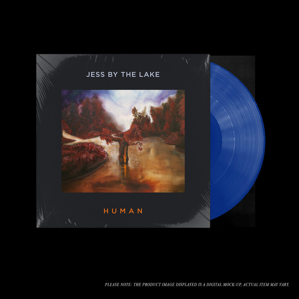 the album cover for Jess By The Lake - Human (Blue) [Clear Vinyl]