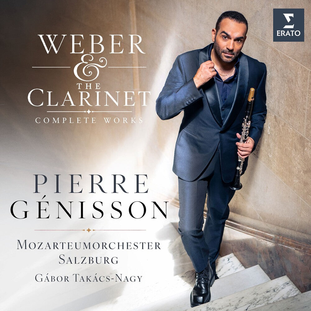 the album cover for Pierre Génisson - Weber & The Clarinet: Complete Works
