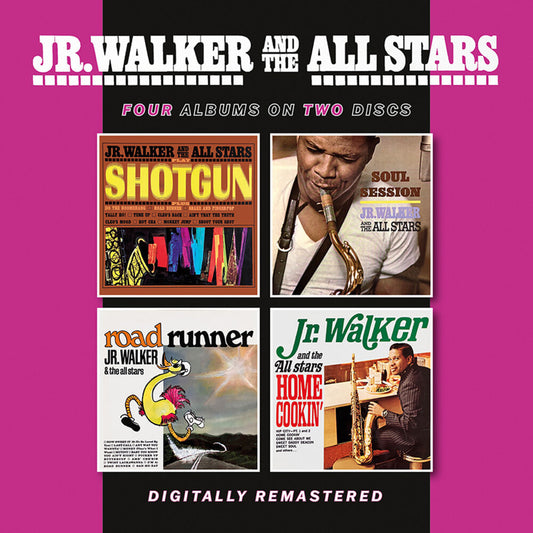 the album cover for Jr Walker  & The All Stars - Shotgun / Soul Session / Road Runner / Home (Uk)