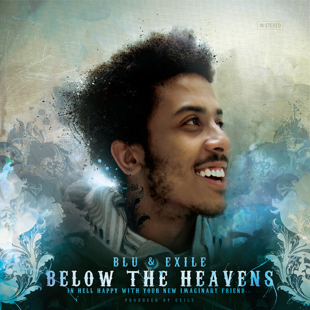 the album cover for Blu & Exile - Below The Heavens (Blue) (Colc)