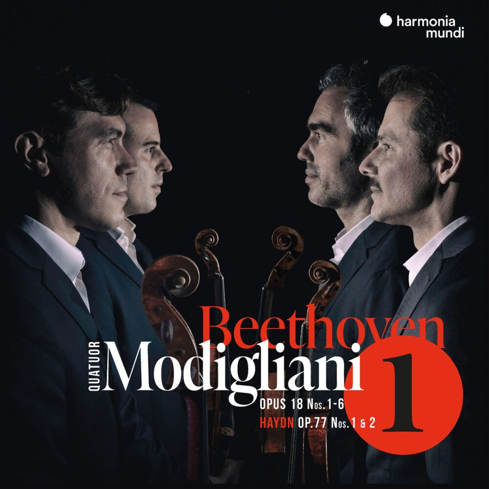 the album cover for Modigliani Quartet - Beethoven: Complete String Quartets - Vol. 1