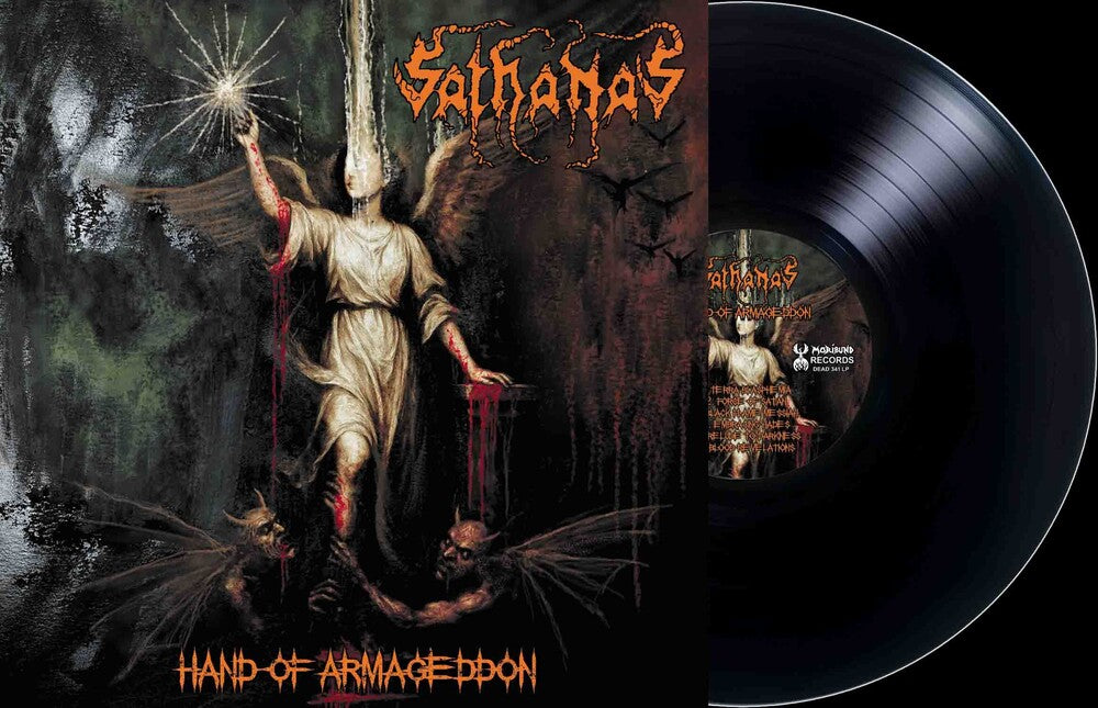 the album cover for Sathanas - Hand Of Armageddon (Bonus Track)