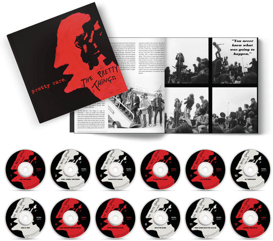 the album cover for Pretty Things - Pretty Rare - 12cd 60 Page Hardbook Book Set (Box)