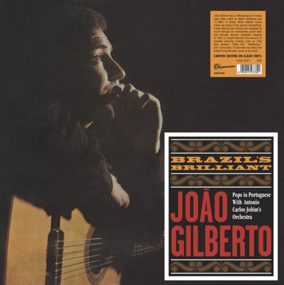 the album cover for Joao Gilberto - Brazil's Brilliant [Limited Edition] [Clear Vinyl]
