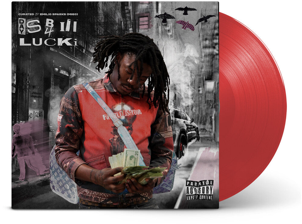 the album cover for Lucki - Days B4 Iii [Indie Exclusive]Translucent Red [Colored Vinyl] (Red)