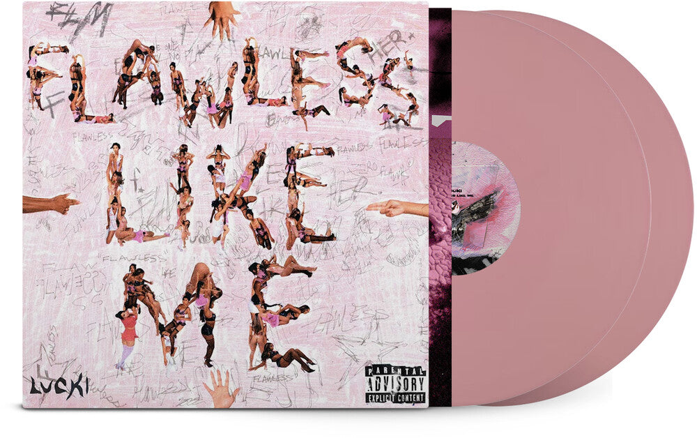 the album cover for Lucki - Flawless Like Me [Indie Exclusive] Baby Pink [Colored Vinyl] (Pnk)
