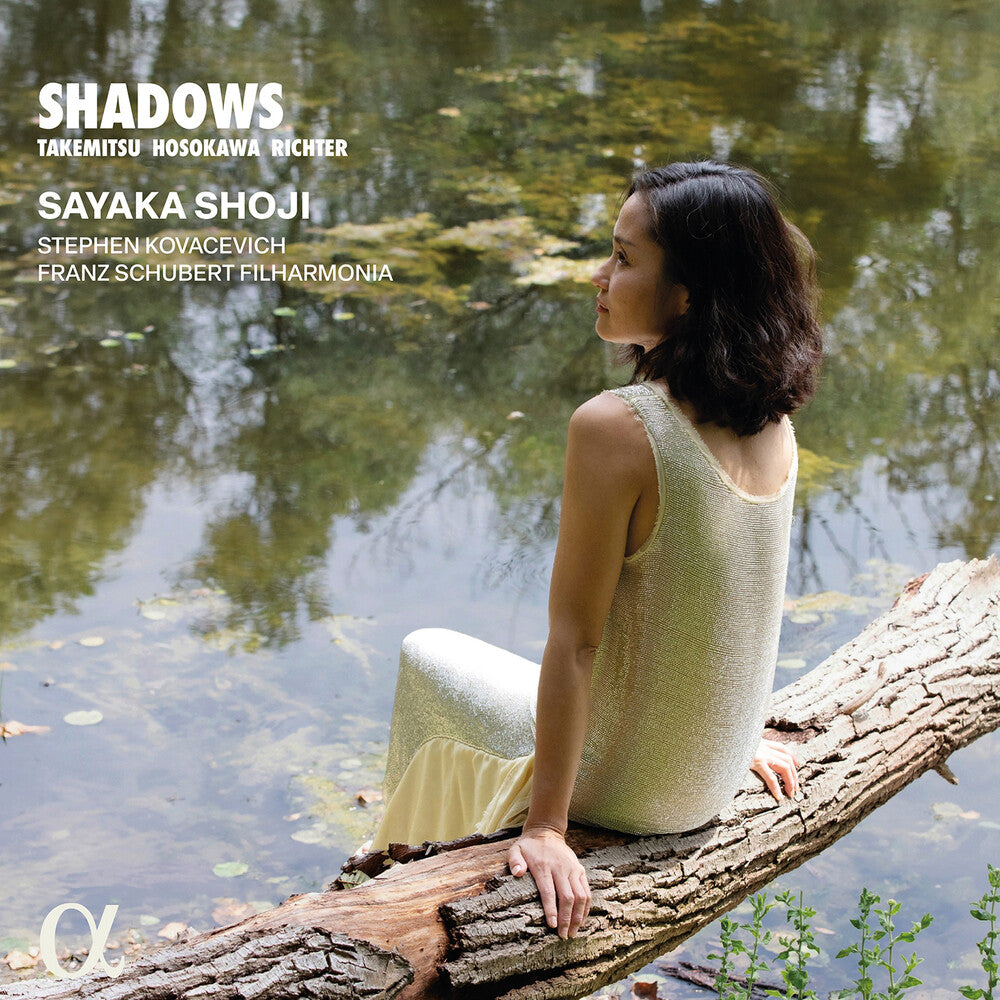 the album cover for Sayaka Shoji - Takemitsu Hosokawa & Richter: Shadows