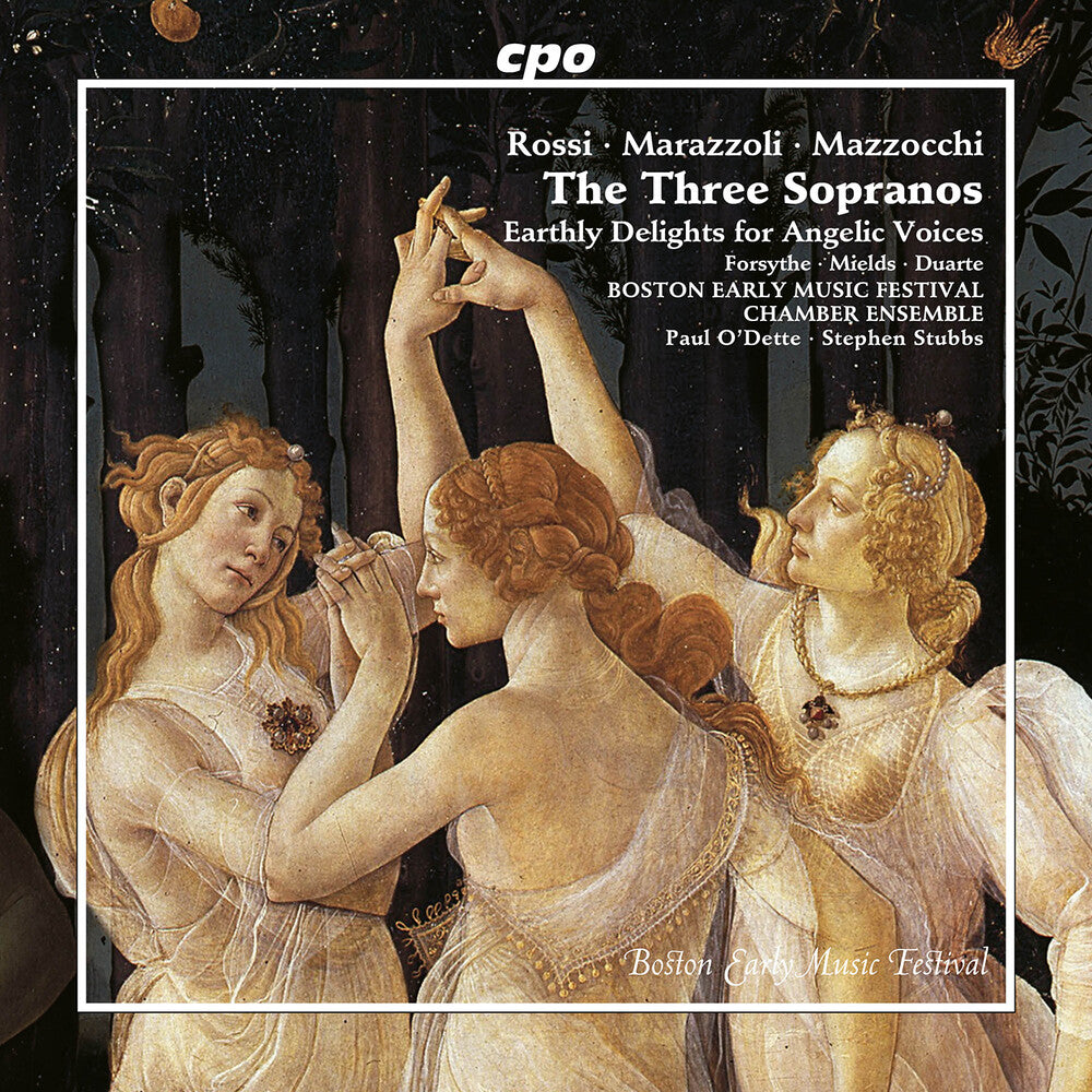 the album cover for Dorothee Mields - Three Sopranos - Earthly Delights For Angelic