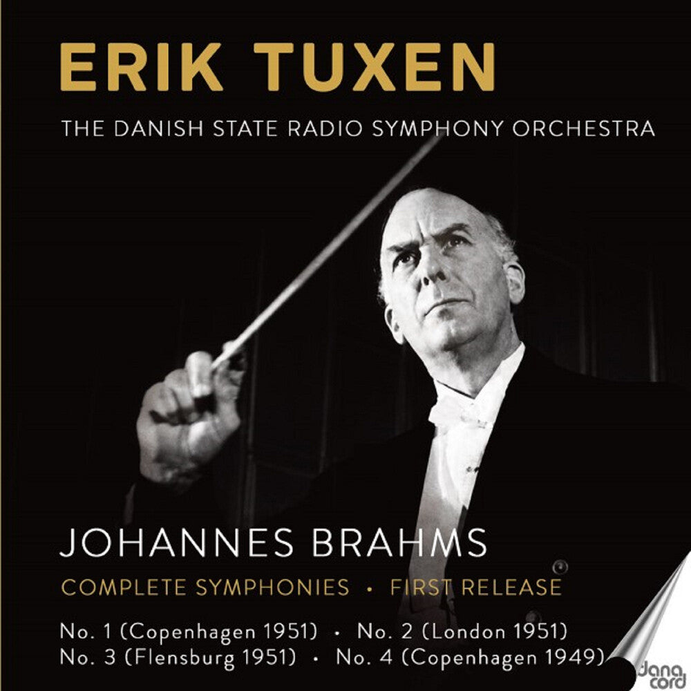 the album cover for Danish State Radio Symphony Orchestra - Johannes Brahms: Syms 1-4 - Erik Tuxen