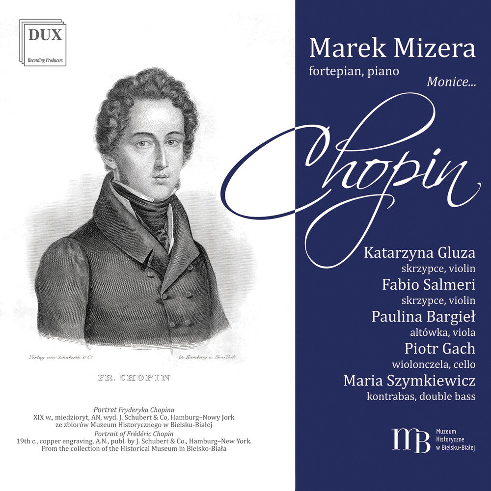 the album cover for Marek Mizera - Chopin Monice