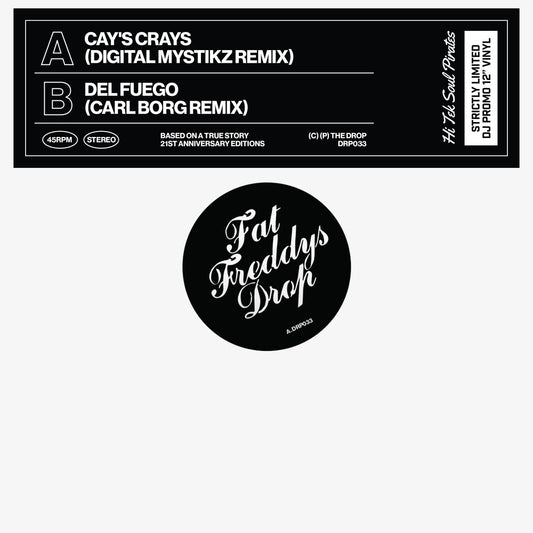 the album cover for Fat Freddy's Drop - Cay's Cray's (Digital Mystikz Remix) [Indie Exclusive] [Limited Edition]