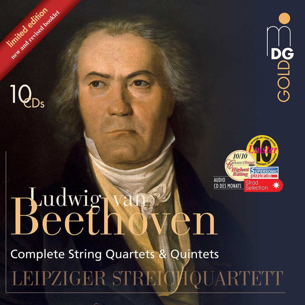 the album cover for Leipziger Streichquartett - Beethoven: Complete Str Quartets & Qnts