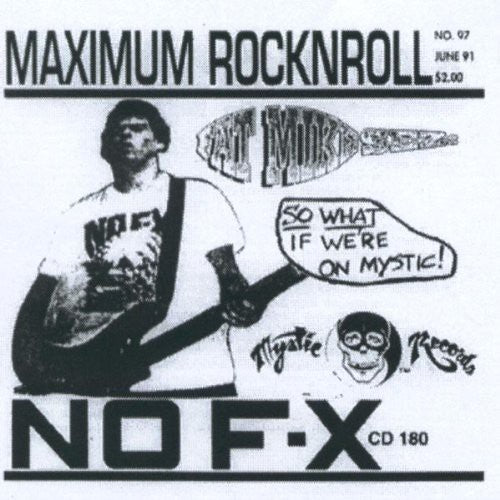 the album cover for NOFX - Maximum Rock N Roll