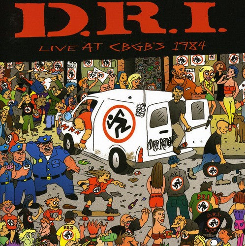 the album cover for D.R.I. - Live At CBGB's 1984