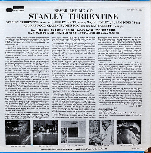 Stanley Turrentine - Never Let Me Go
