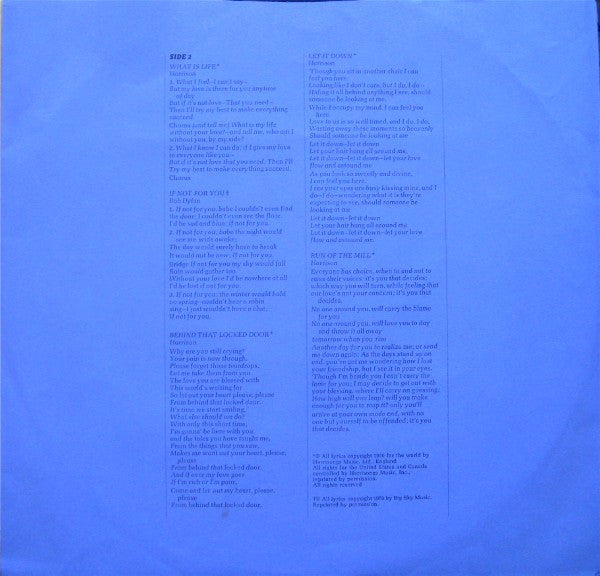 George Harrison - All Things Must Pass