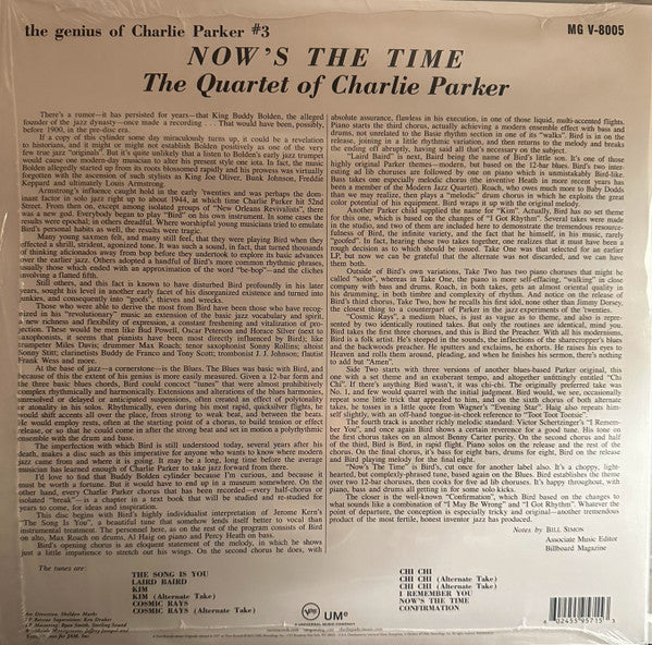 The Quartet Of Charlie Parker - Now's The Time