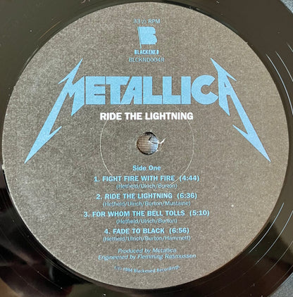 Metallica - Ride The Lightning