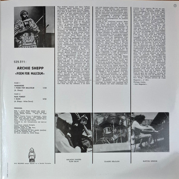 Archie Shepp - Poem For Malcolm