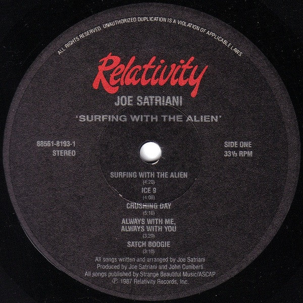 Joe Satriani - Surfing With The Alien