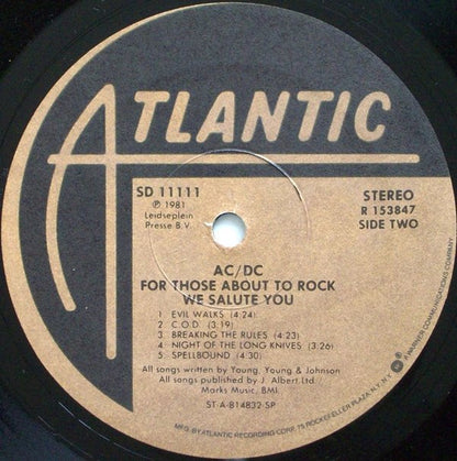 AC/DC - For Those About To Rock (We Salute You)