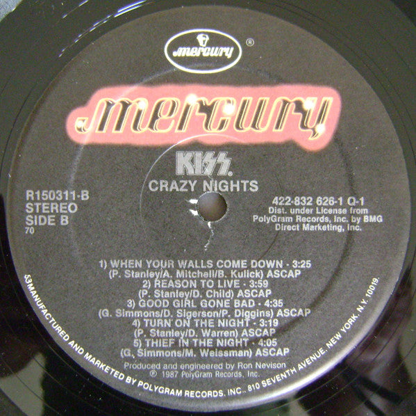 Kiss - Crazy Nights