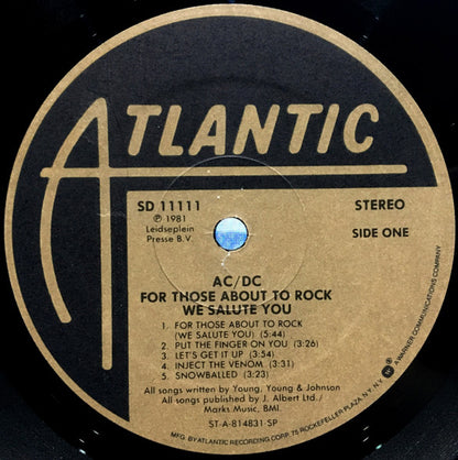 AC/DC - For Those About To Rock (We Salute You)
