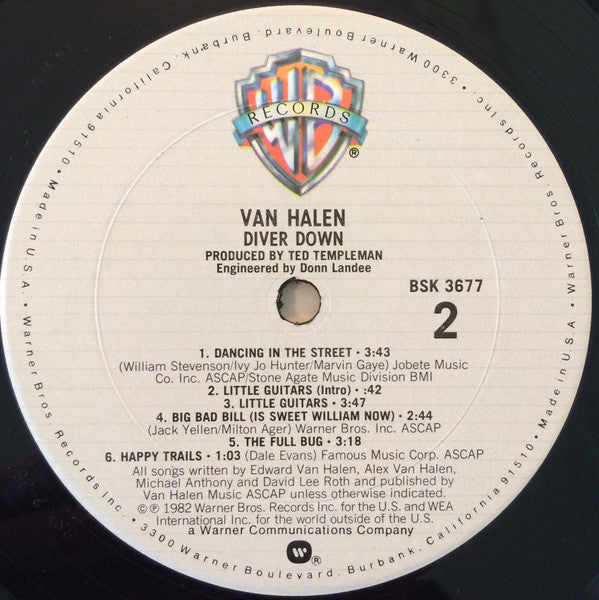 Van Halen - Diver Down