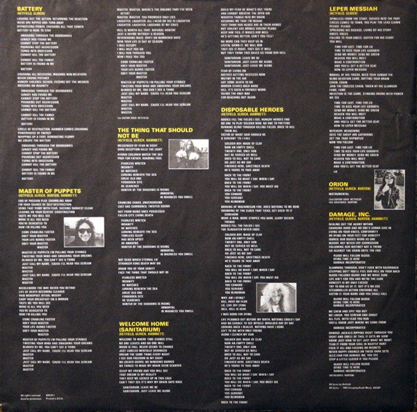 Metallica - Master Of Puppets