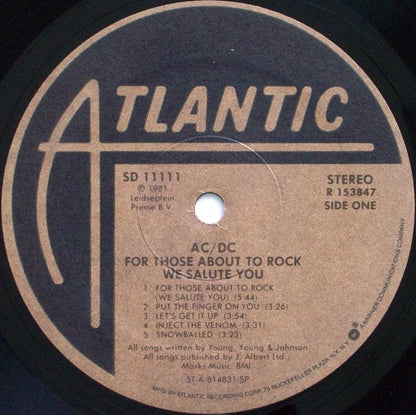 AC/DC - For Those About To Rock (We Salute You)