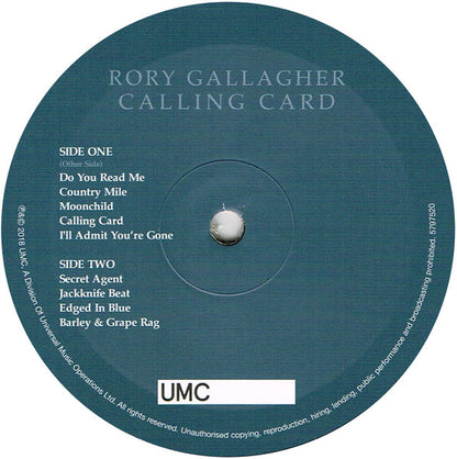 Rory Gallagher - Calling Card