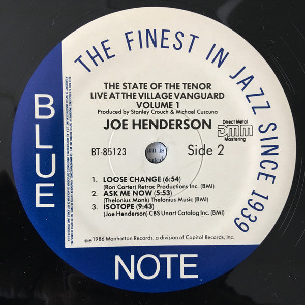 Joe Henderson - The State Of The Tenor • Live At The Village Vanguard • Volume 1