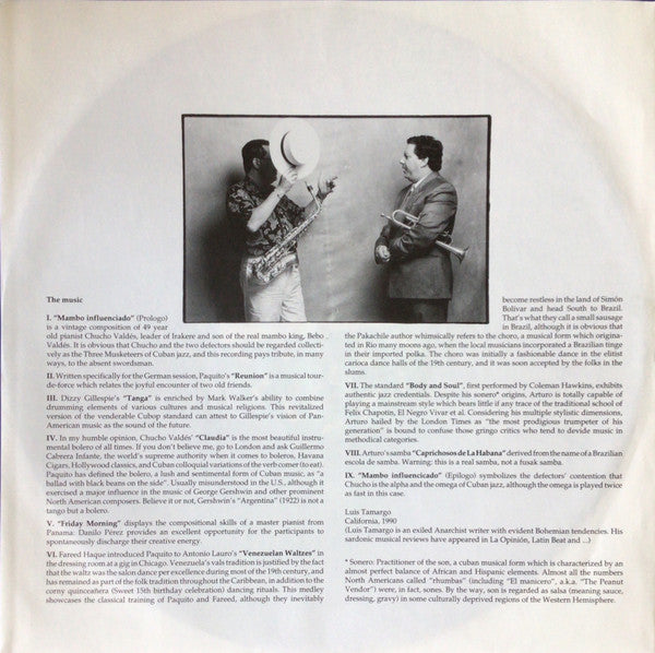 Paquito D'Rivera / Arturo Sandoval - Reunion