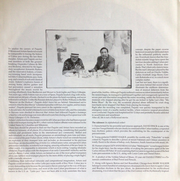 Paquito D'Rivera / Arturo Sandoval - Reunion
