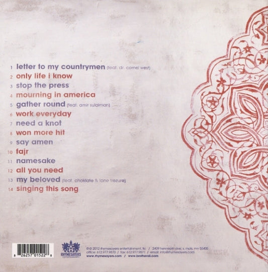 Brother Ali - Mourning In America And Dreaming In Color